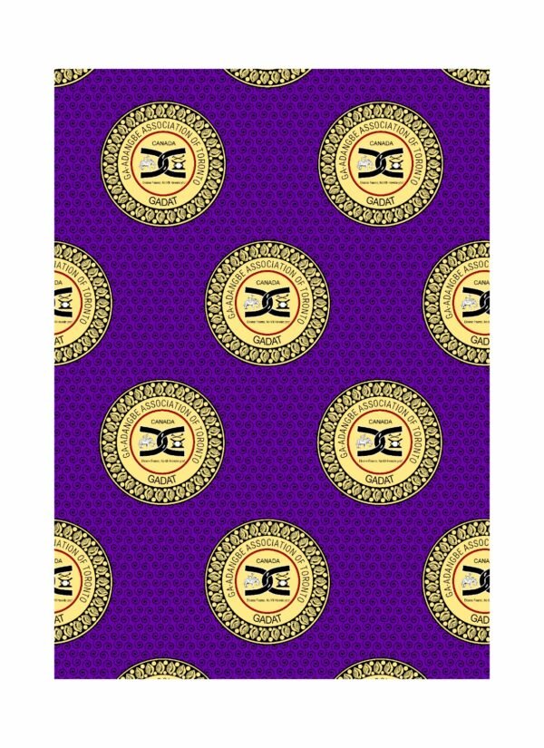 Ga Adangbe Association of Toronto 25th Anniversary Purple Cloth